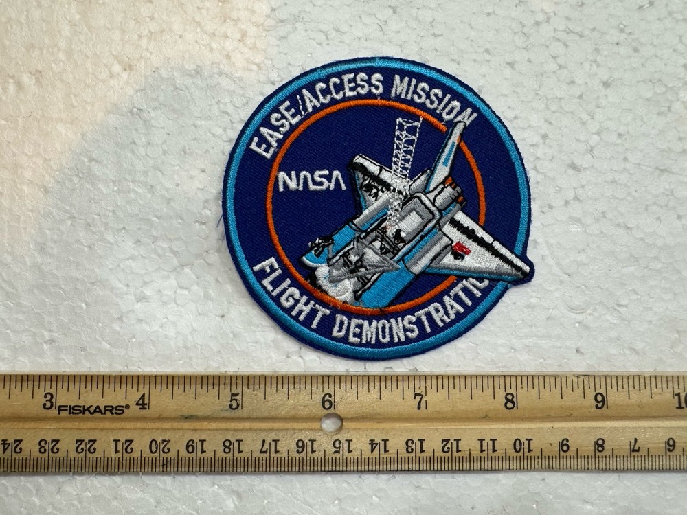 Vintage NASA Space Shuttle Patch - Flight Demonstration Ease/access Mission