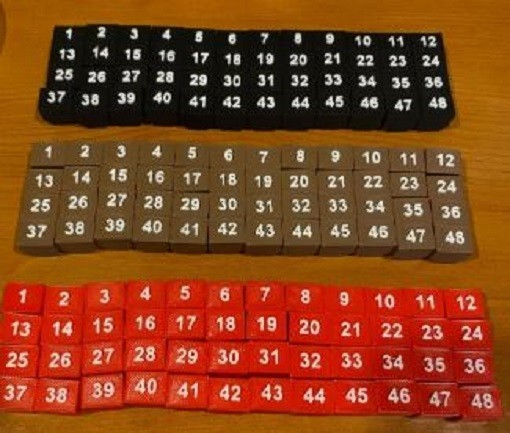 3D Printed Numbered Ethernet Port Tags: Network Switch Labels -easy switch swaps