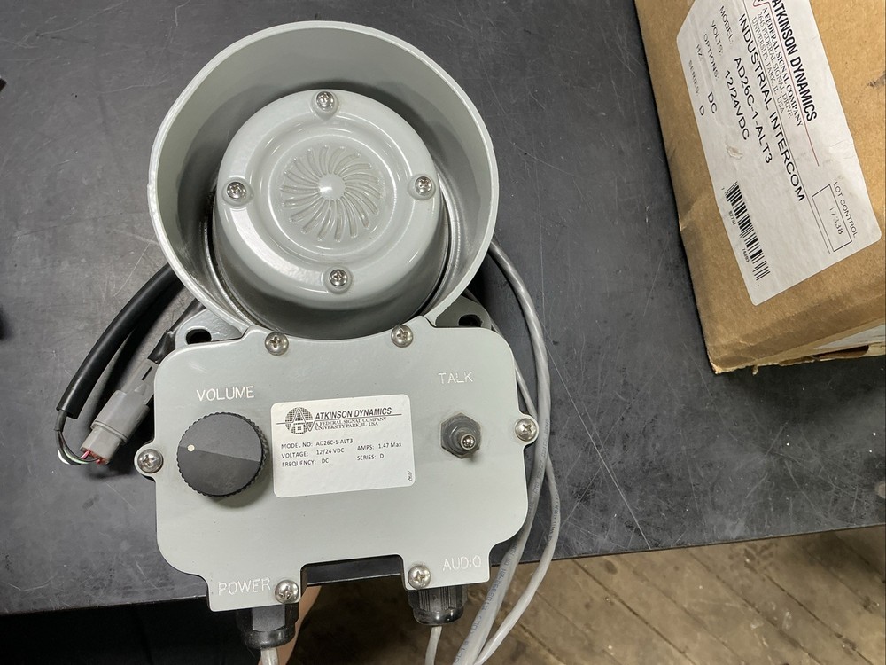 ATKINSON DYNAMICS Model AD26Z Industrial Intercom
