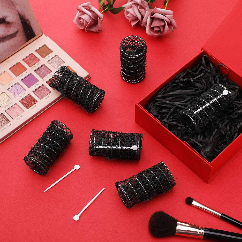 20 Pack Vintage Brush Rollers for Hair with Picks Medium Wire Mesh Rollers for W