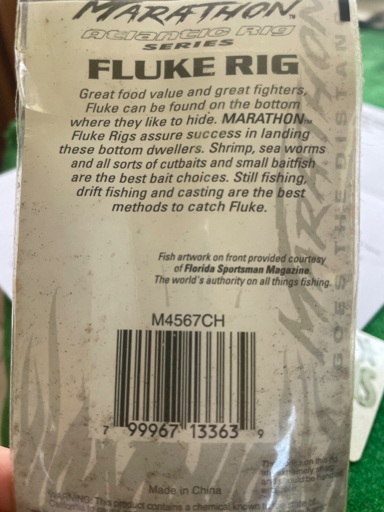 marathon hand tied fluke rig