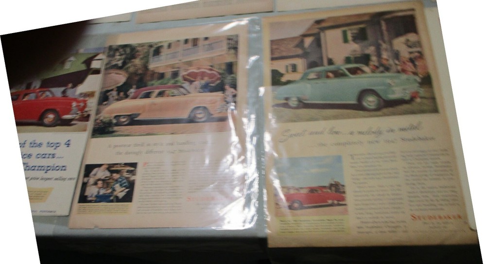 STUDEBAKER ADS  - SET OF 9