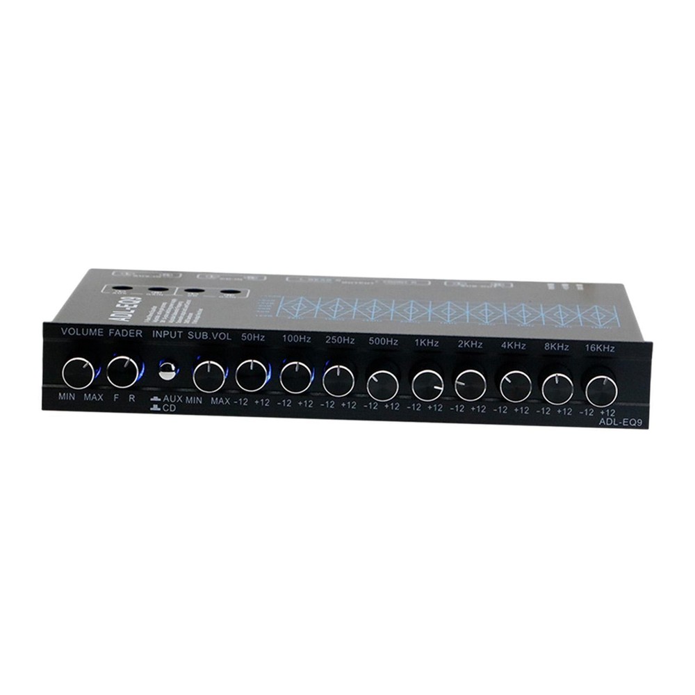 9 Band Equalizer Easy Installation with CD AUX Input Car Audio Equalizer