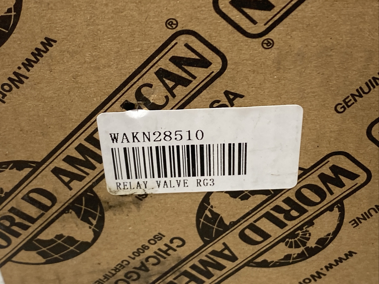 World American WAKN28510 Relay Valve RG3 New