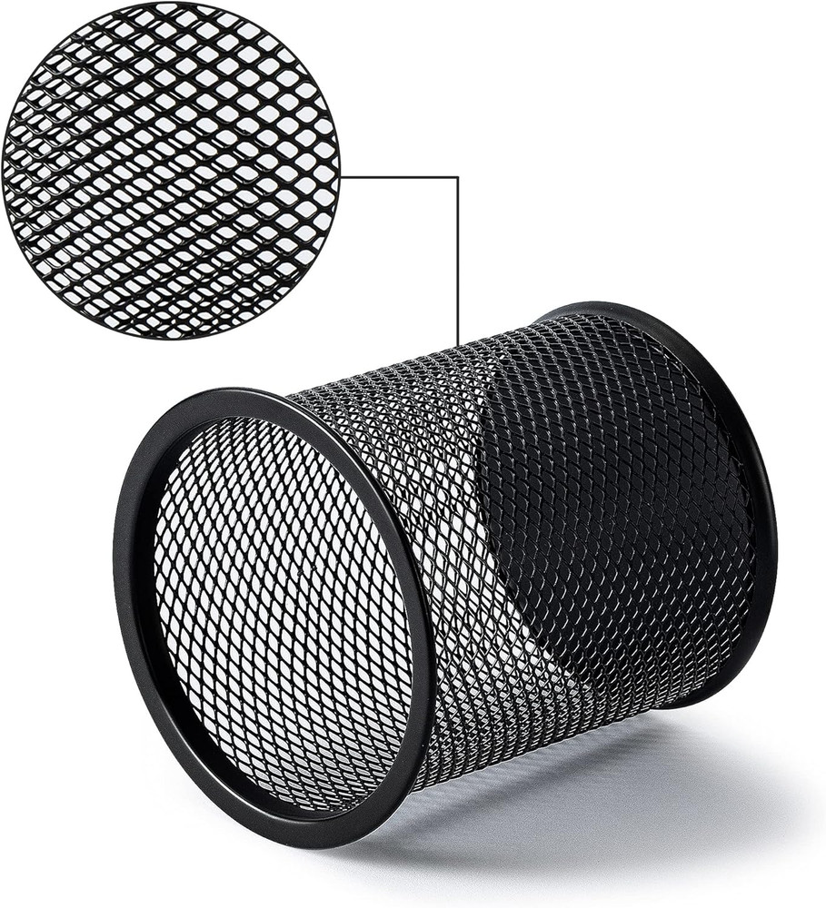 Wire Mesh Pen Cup, Black