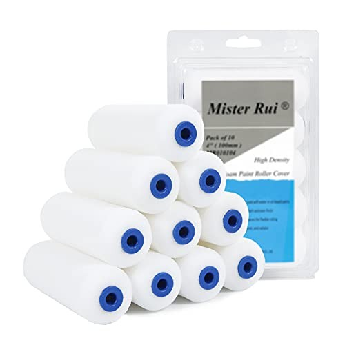 Foam Paint Roller - Small Paint Roller, Mini Paint 10 Pcs 4" Double-rounded