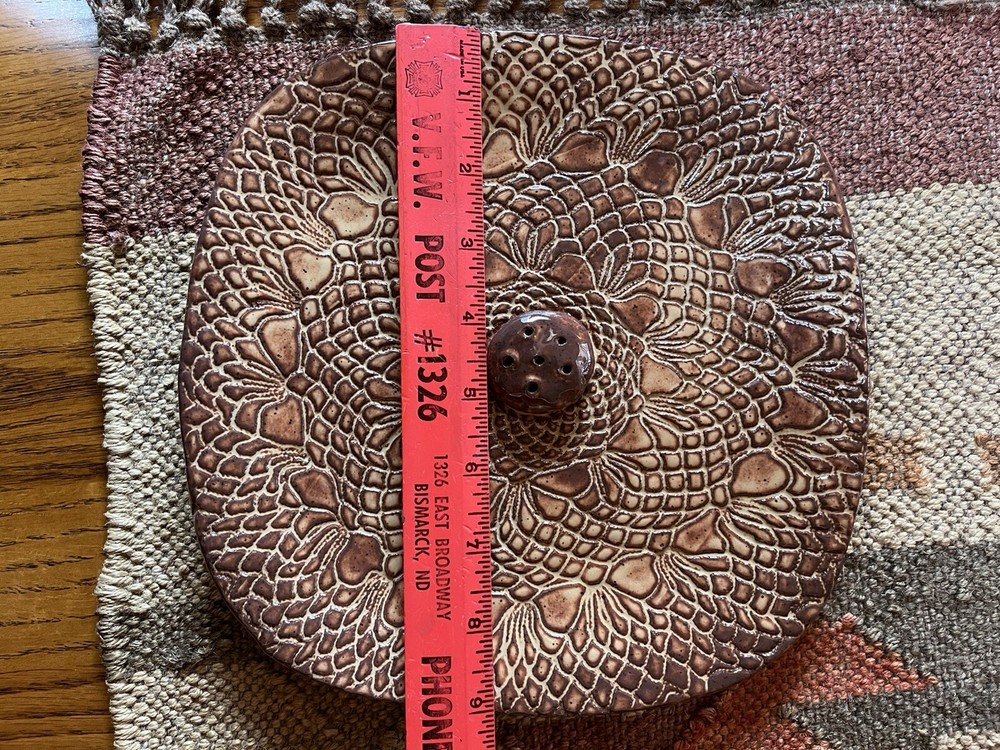 Handmade Pottery hors d’oeuvre Pine Cone Tray