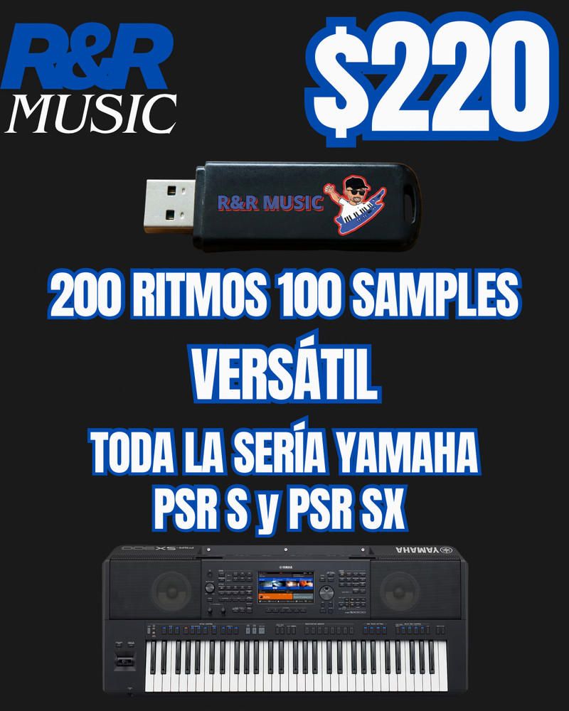 Ritmos y Samples Para Yamaha - Versátil