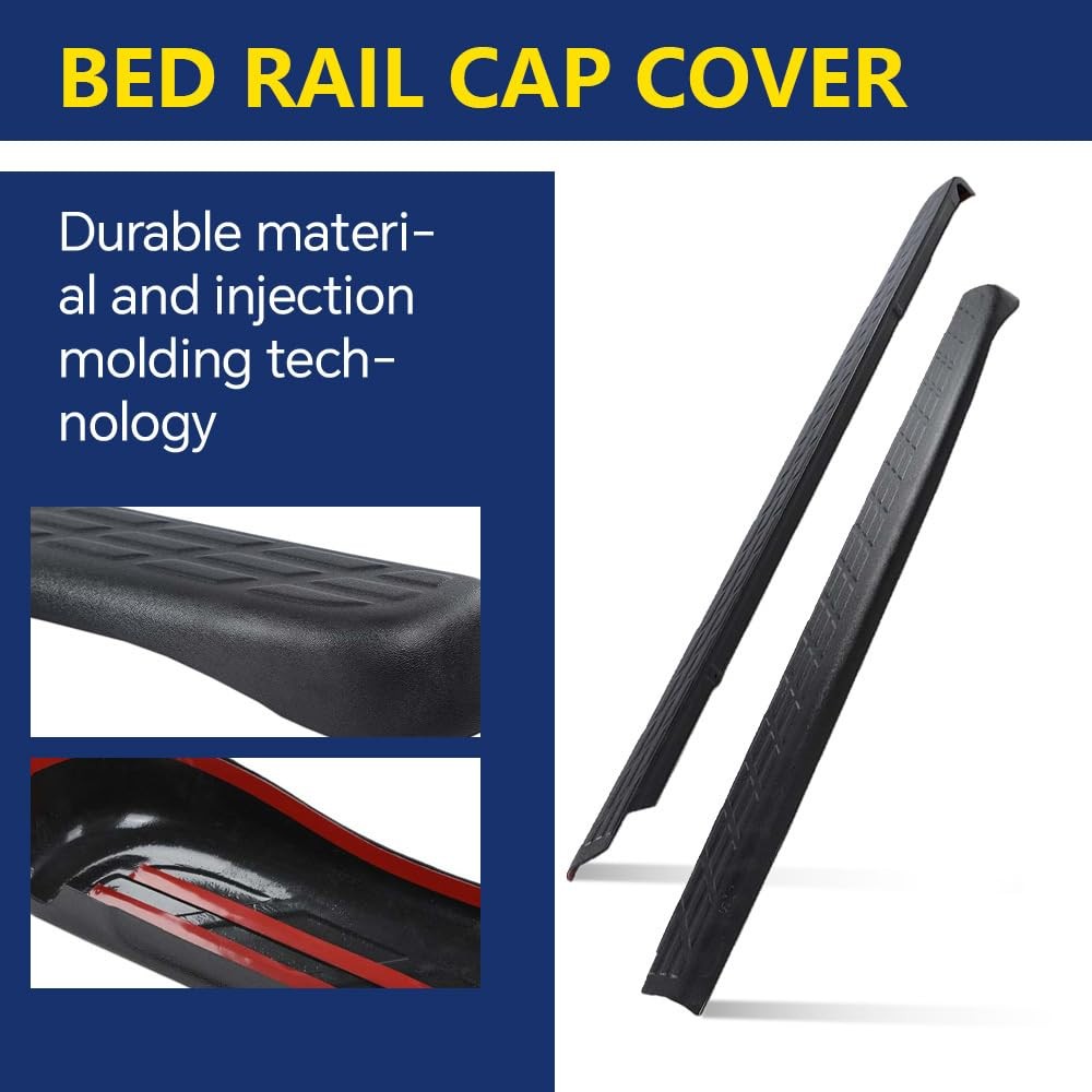 Bed Rail Caps Cover 6.6ft Chevy Silverado 2007-2013 Protector