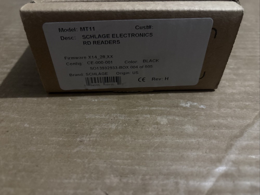 Brand New-Open Box-Schlage MT11 Multi-Technology Mullion Reader