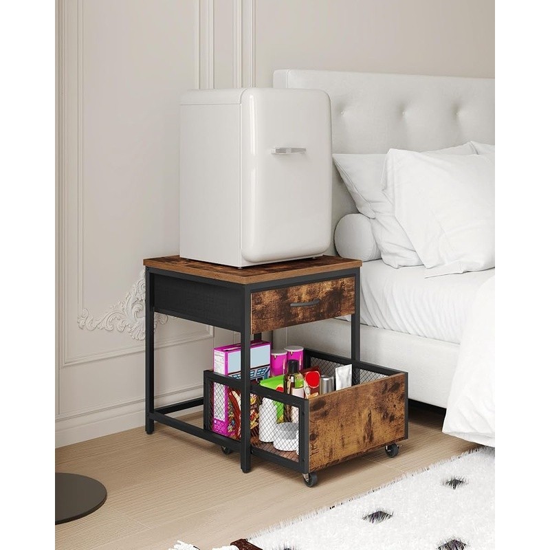 Mini Fridge Stand Storage Table Compact Beverage Organizer Easy Assembly New