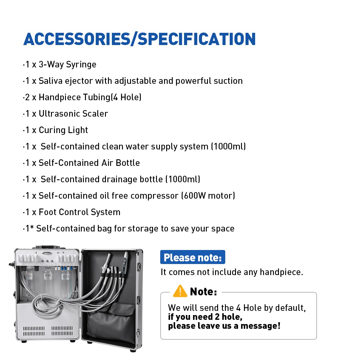 Dental Unit Chair DC Motor Computer Controlled/Dental Unit System Air Compressor