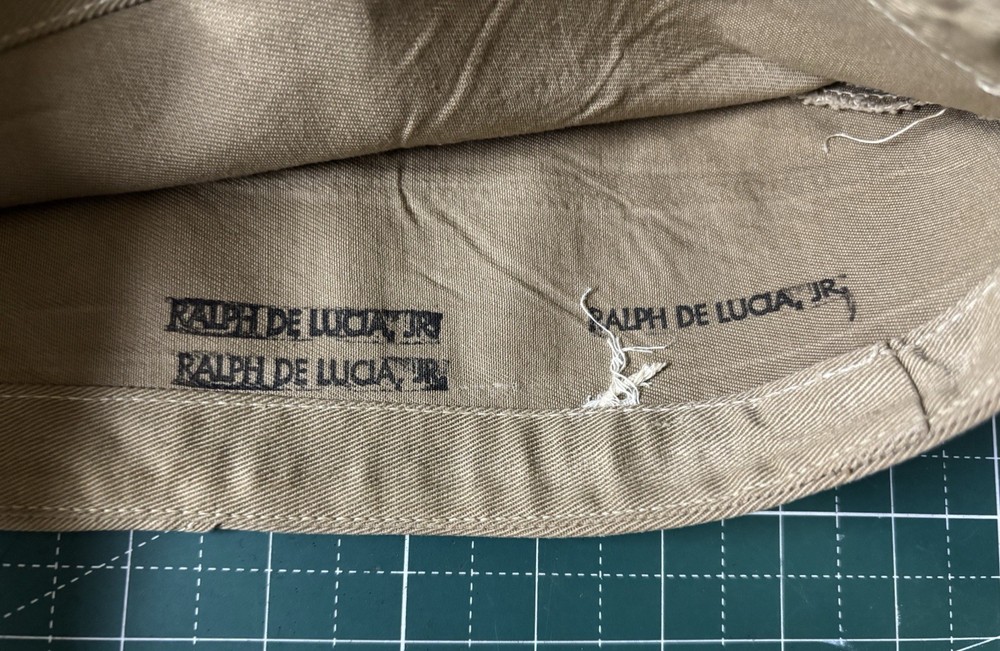 WW2 USMC Named Tan Overseas Hat