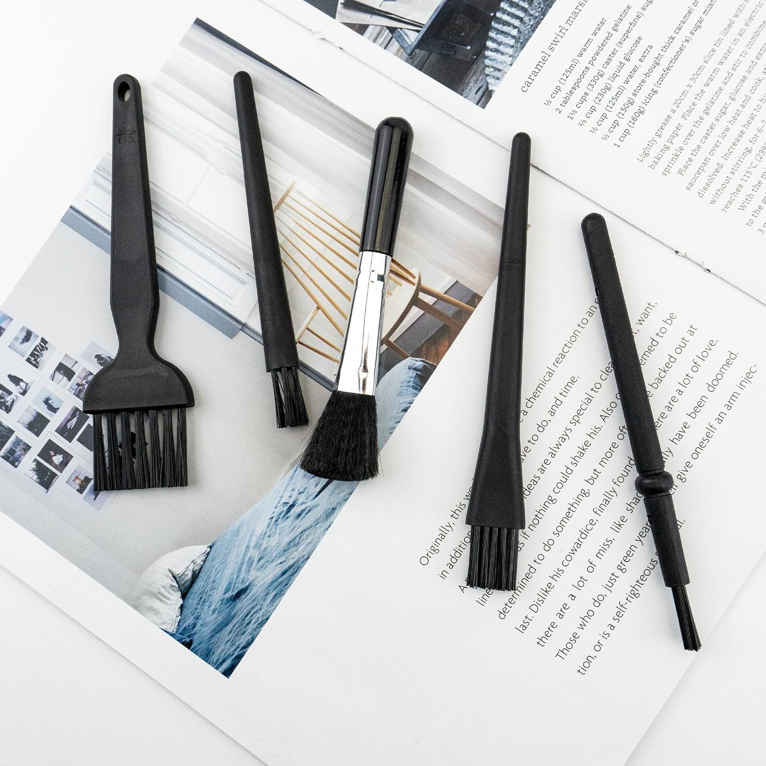 5 PCS Mini Keyboard Cleaning Brush Anti-Static for PC Motherboard Camera