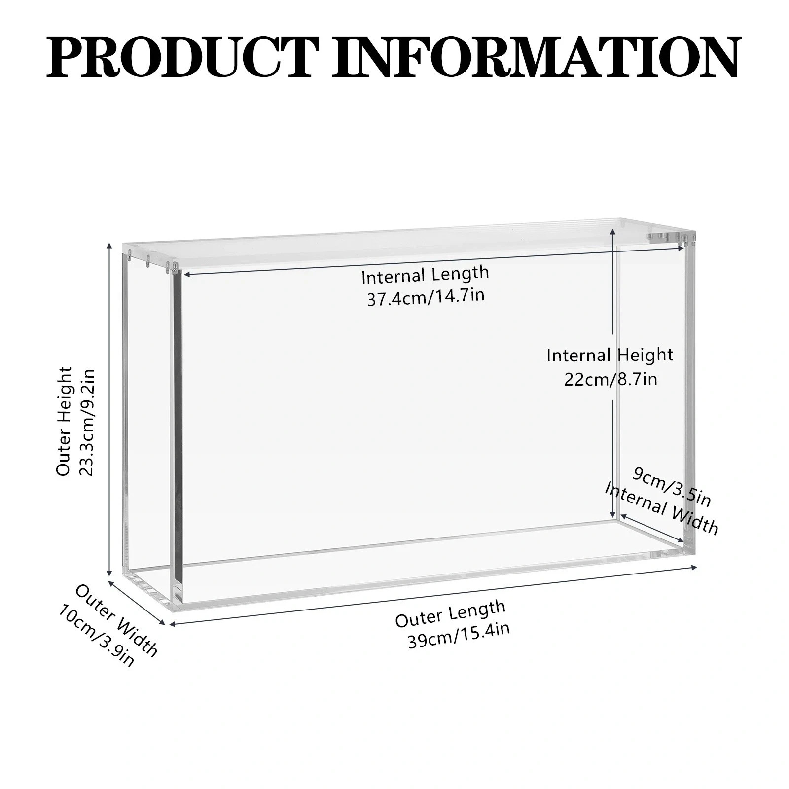 6mm Magnetic Acrylic Case for Pokemon UPC Mega Charizard Display Protector