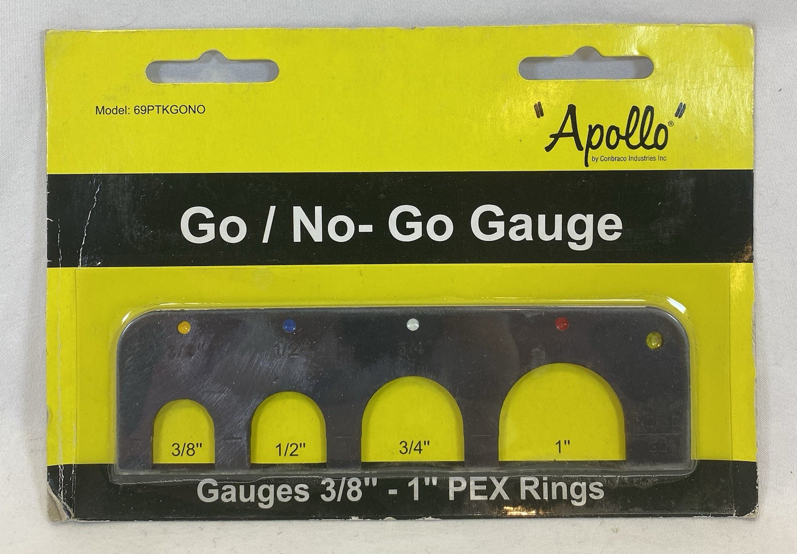 Apollo Go / No - Go Pex Water Line Sizing Plumbing Tool 3/8” - 1” 69PTKGONO