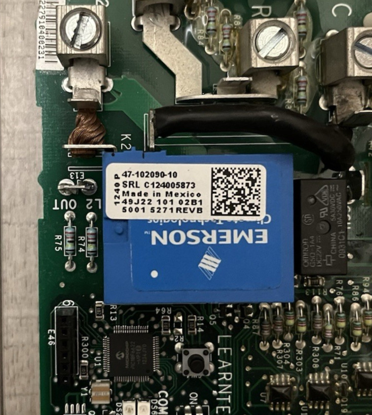 Rheem Emerson Condenser Control Board 47-102090-10 with Memory Module