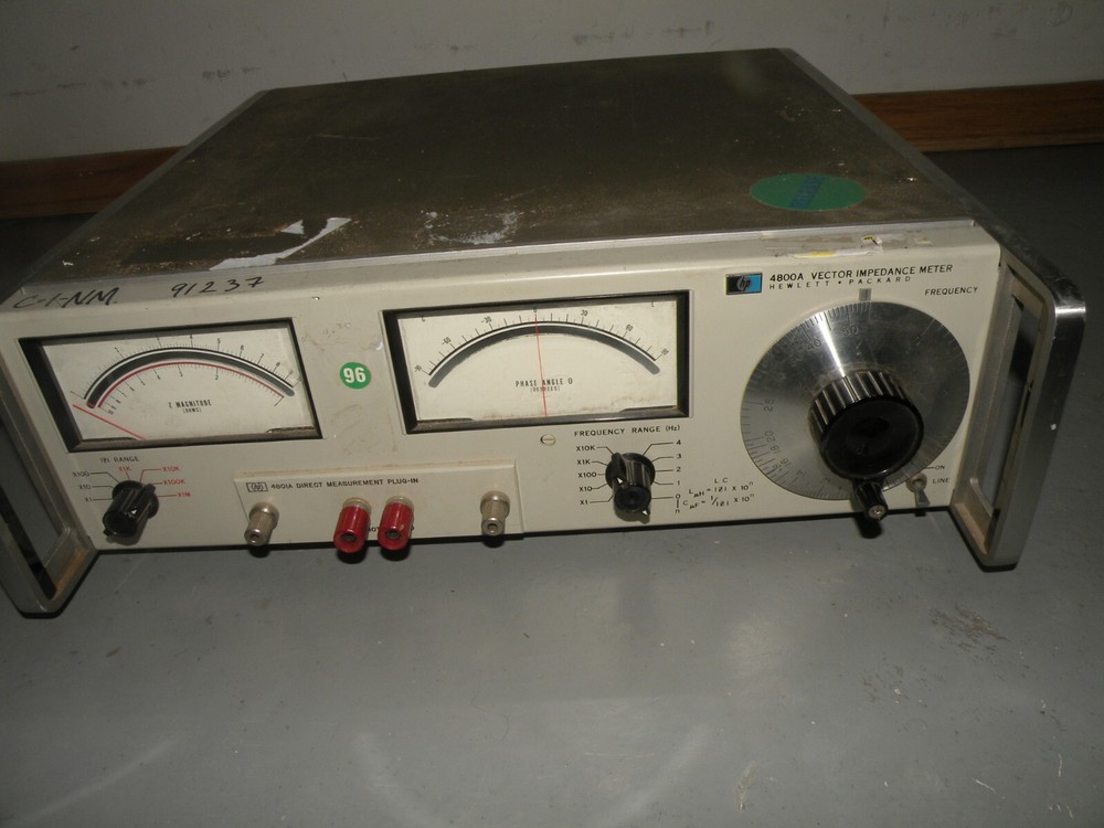 HP 4800A Vector Impedance Meter w/ 4801A Direct Measurement Plug-In