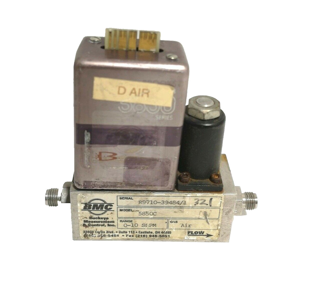 Brooks Automation 5850-C Mass Flow Controller 0-100 SCCM CI2 Gas