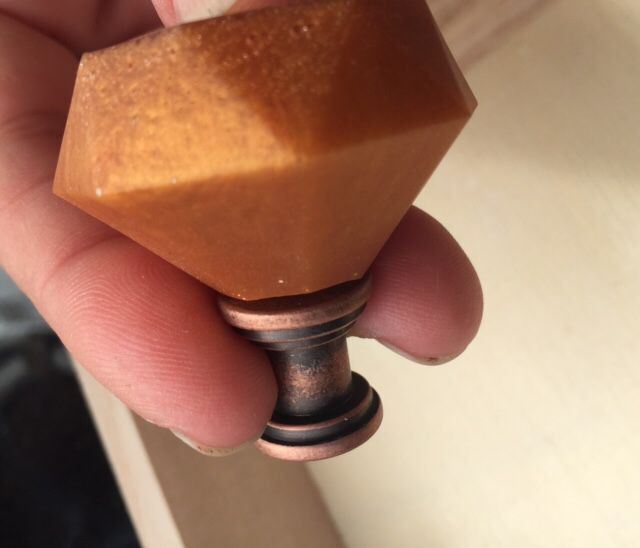 Knob or Pull Making Base - Antique Copper - 16x16mm