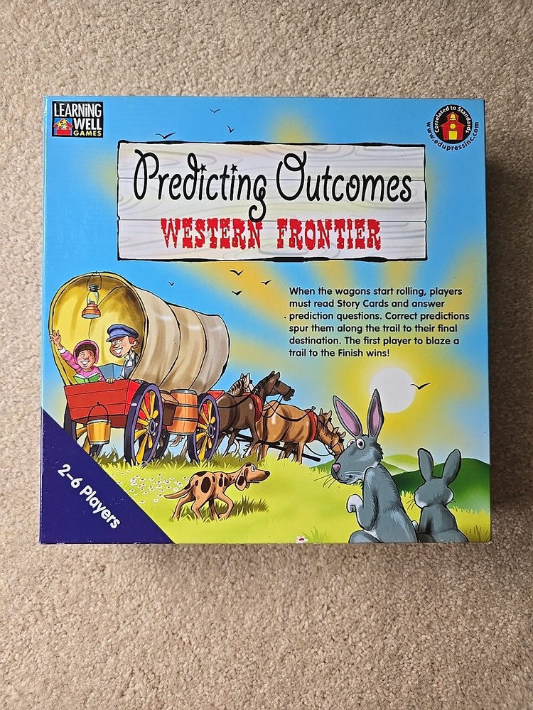 Predicting Outcomes Western Frontier Reading Skill Board Game Ages 7+