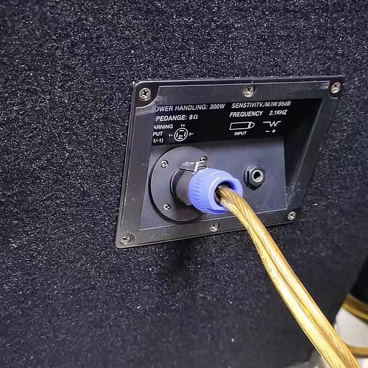 Pro Audio Speakon Connector 4 Pole Orange Blue Speaker Cable Plug & Lock Sockets