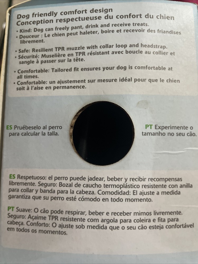 BASKERVILLE ULTRA MUZZLE Patented Breathable Dog Training Muzzle Small size 2