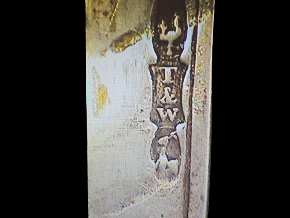 1840-53 T&W Tifft & Whiting American Coin Silver Fruit Knife Inscribed Blade :