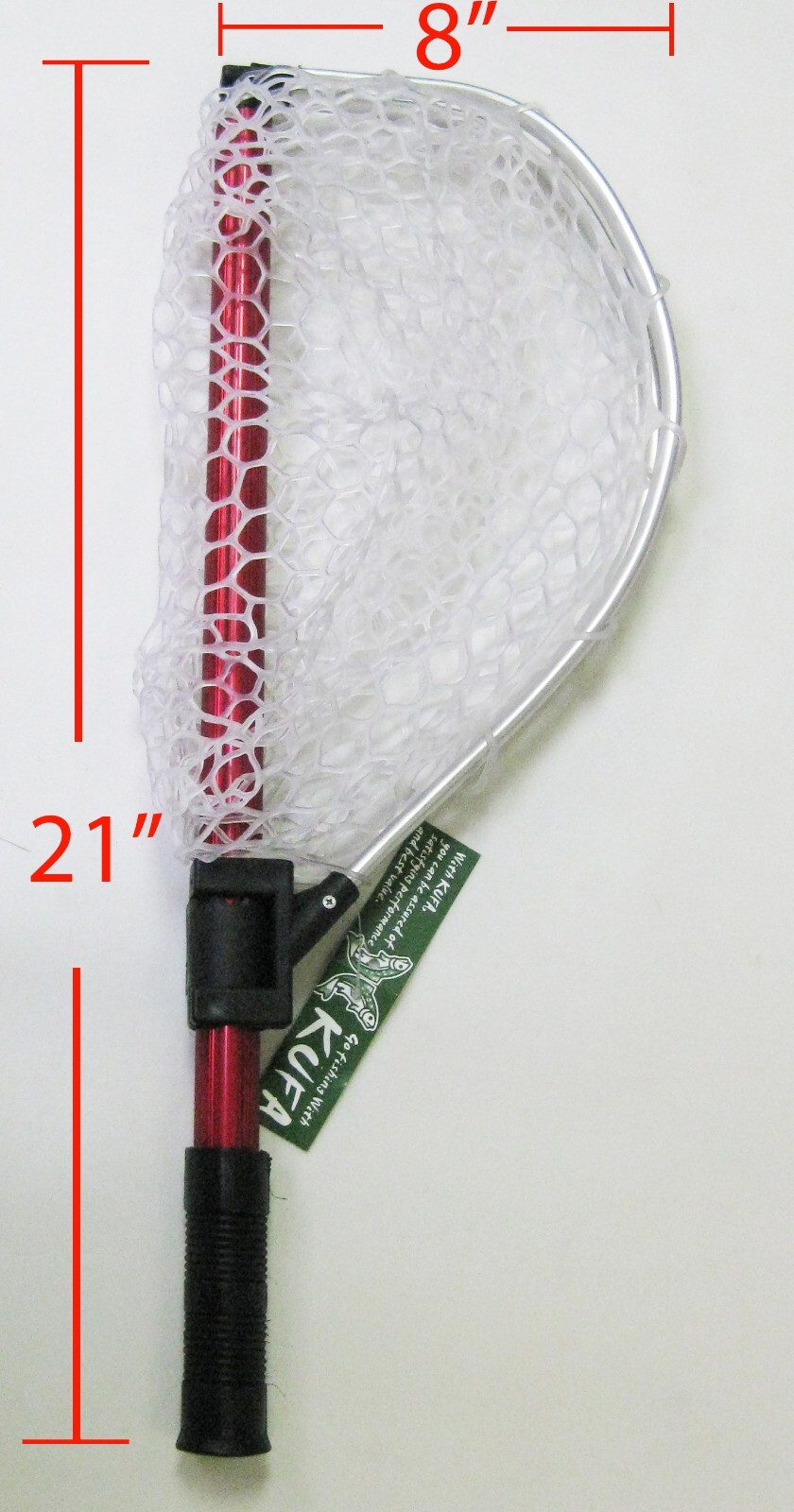 KUFA Collapsible Aluminum Landing Net (Back Pack Size:21x8; Extended Size:36x15