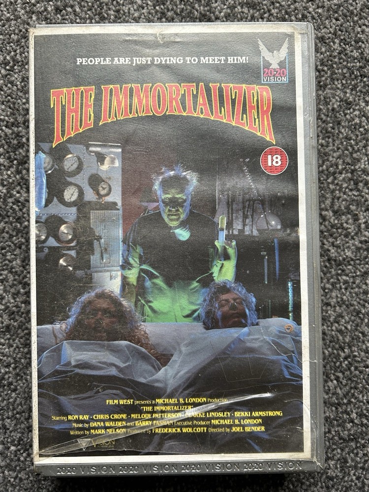 The Immortalizer Vhs Ex Rental Big Box Horror