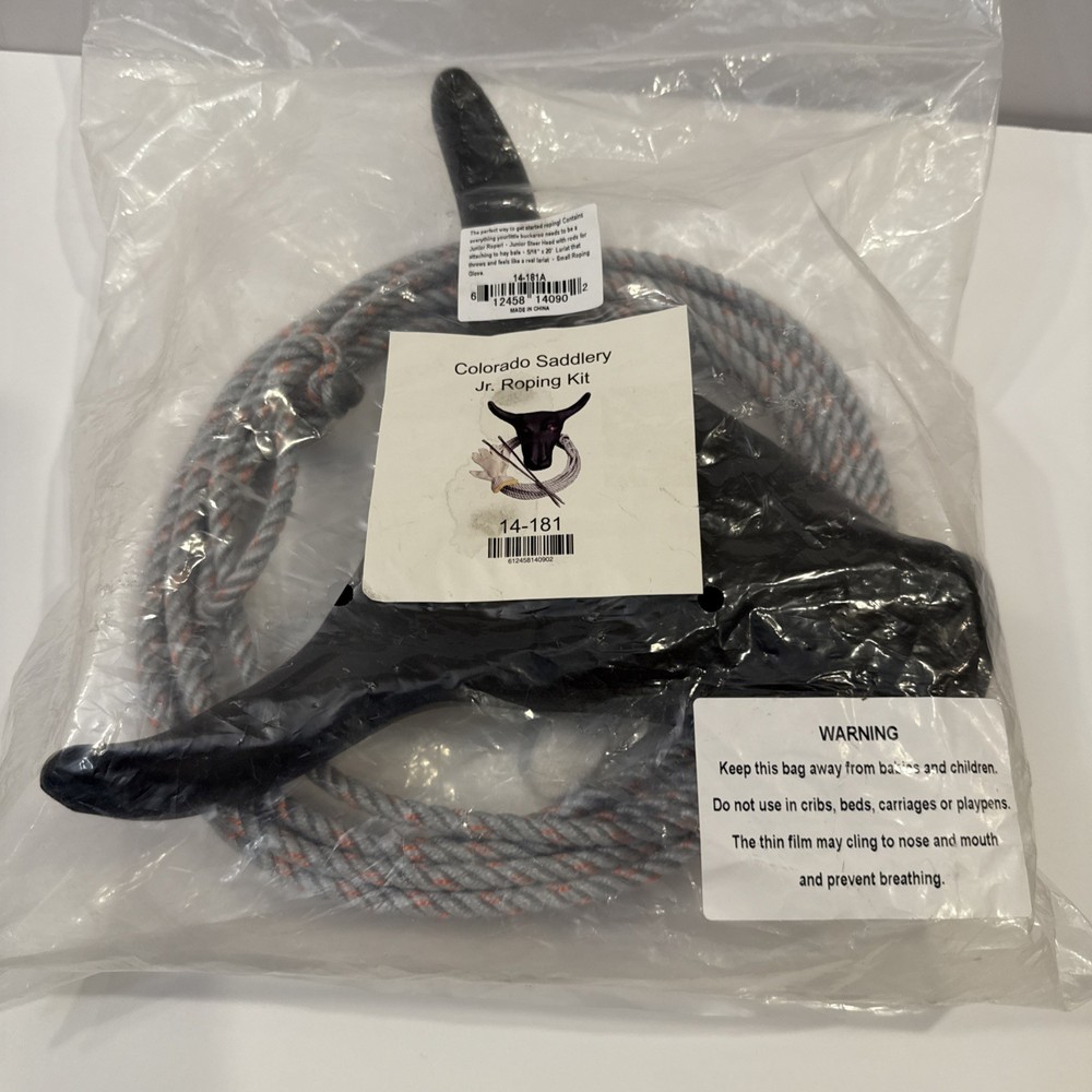 The Junior Roping Kit | Complete Kids Rodeo Set | Practice Dummy Steer Head, ...