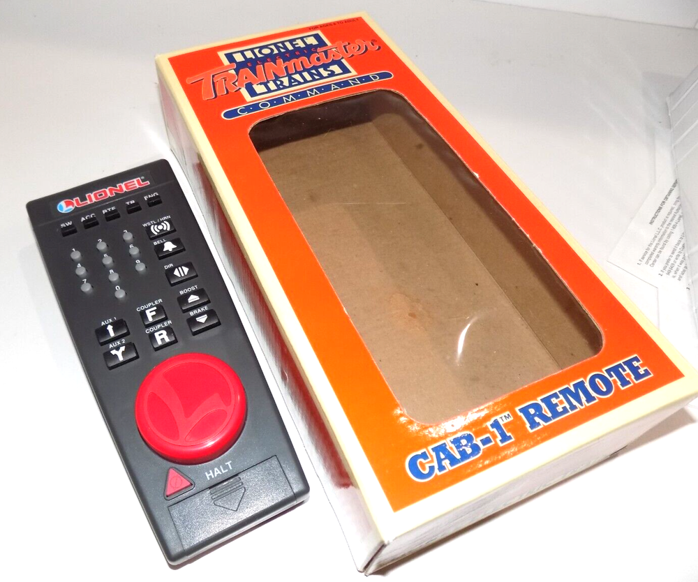 Lionel Trains Trainmaster Command Set Cab-1 Remote & Command Base Item 6-12969 E
