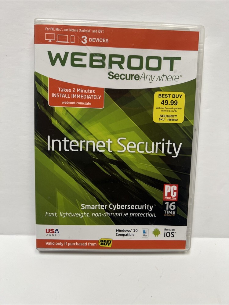 Webroot Secure Anywhere Internet Security