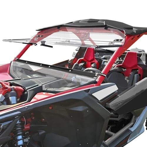 Front X3 Flip Windshield Scratch Proof Full Windshield Compatible With Can-Am