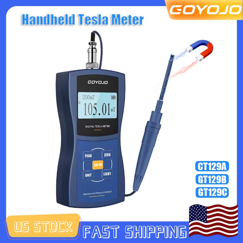 Gauss Meter Handheld Tesla MeterPermanent Magnet Teslameter 5% 2% 1% Accuracy