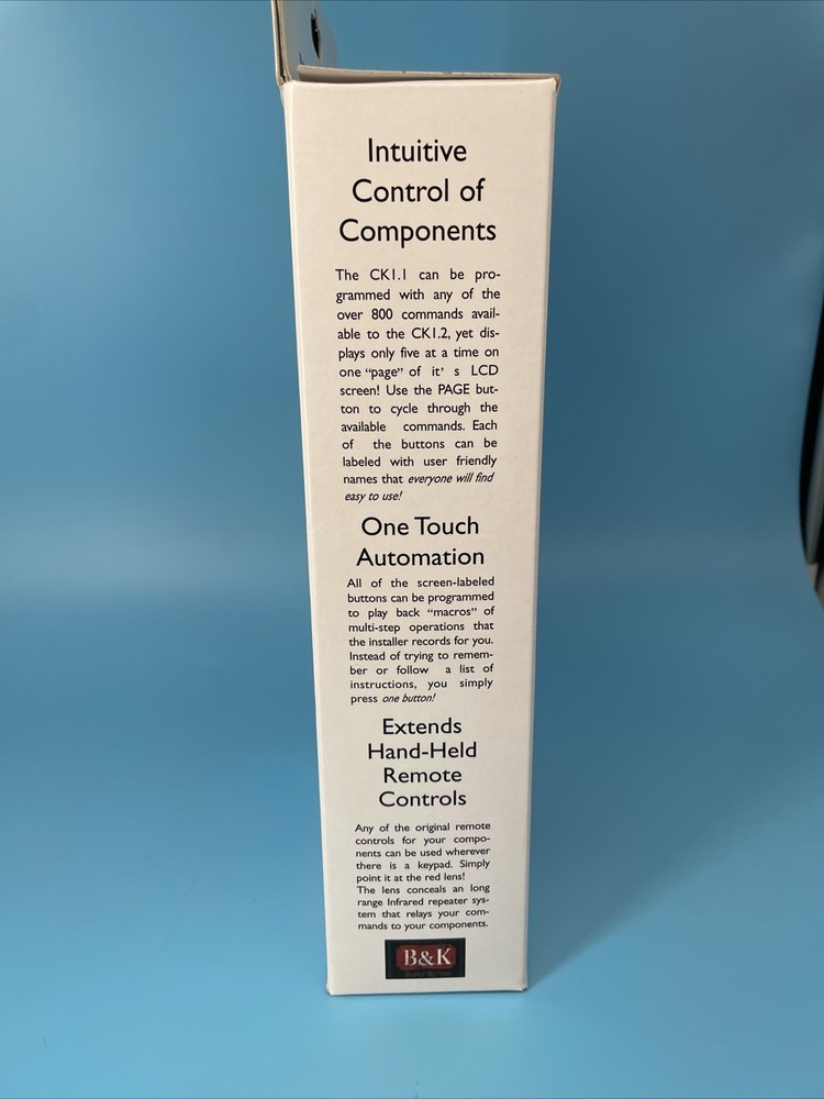 B&K CK1.1 S2 Keypad Wall Mounted Keypad Controller k458