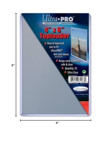 4" X 6" Toploader 25Ct