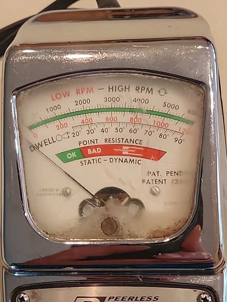 Vintage Peerless Dwell Tach Primary Analyzer Model 455