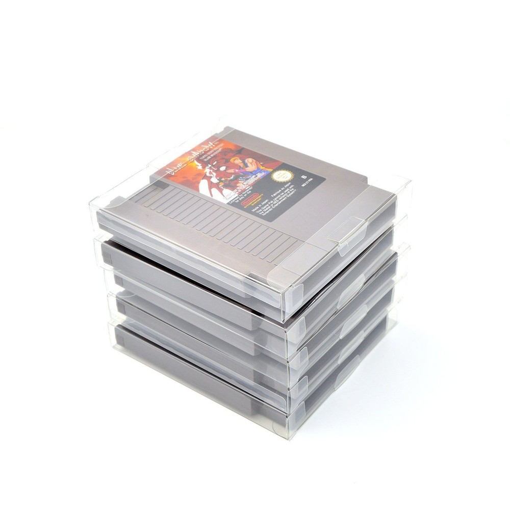 10pcs Box Plastic PET Protector Collection Storage Case For Nintendo NES Game