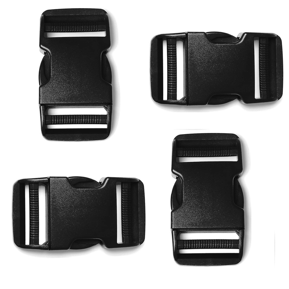 Side Release Buckle, Dual Adjustable No Sewing Clips Quick Release Buckle Rep...