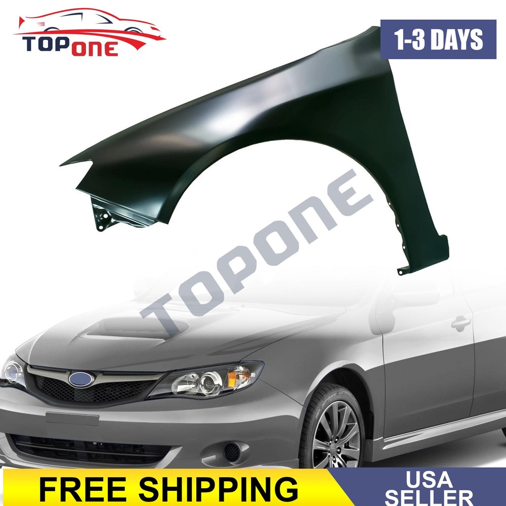 Front Driver Left Side Fender Primed Fits 2008-2011 Subaru Impreza