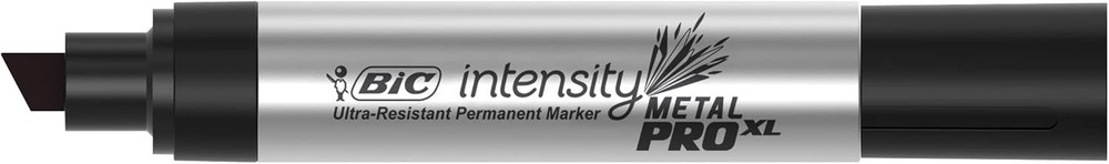 BIC Intensity Pro XL Permanent Marker Extra Large Chisel Tip Black 12 Count Box