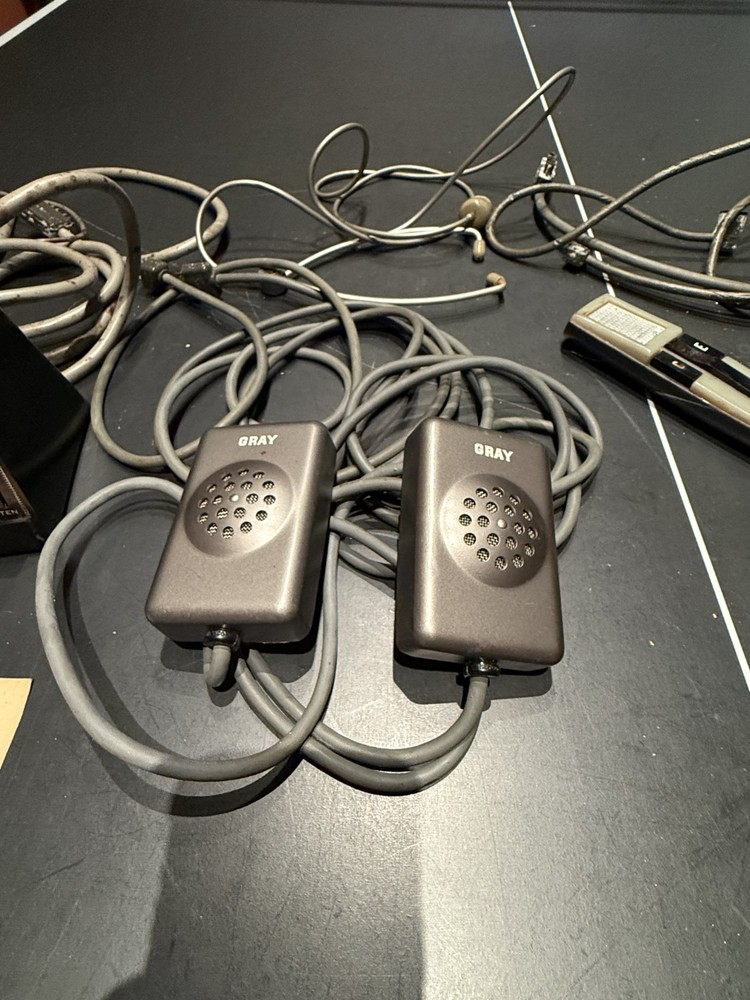 Gray Audograph accessories circa 1940s