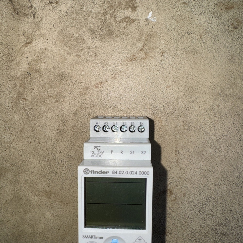 Finder 16A Multifunction Programmable SMARTimer 12-24VAC/DC w/ 2 Channels Used.