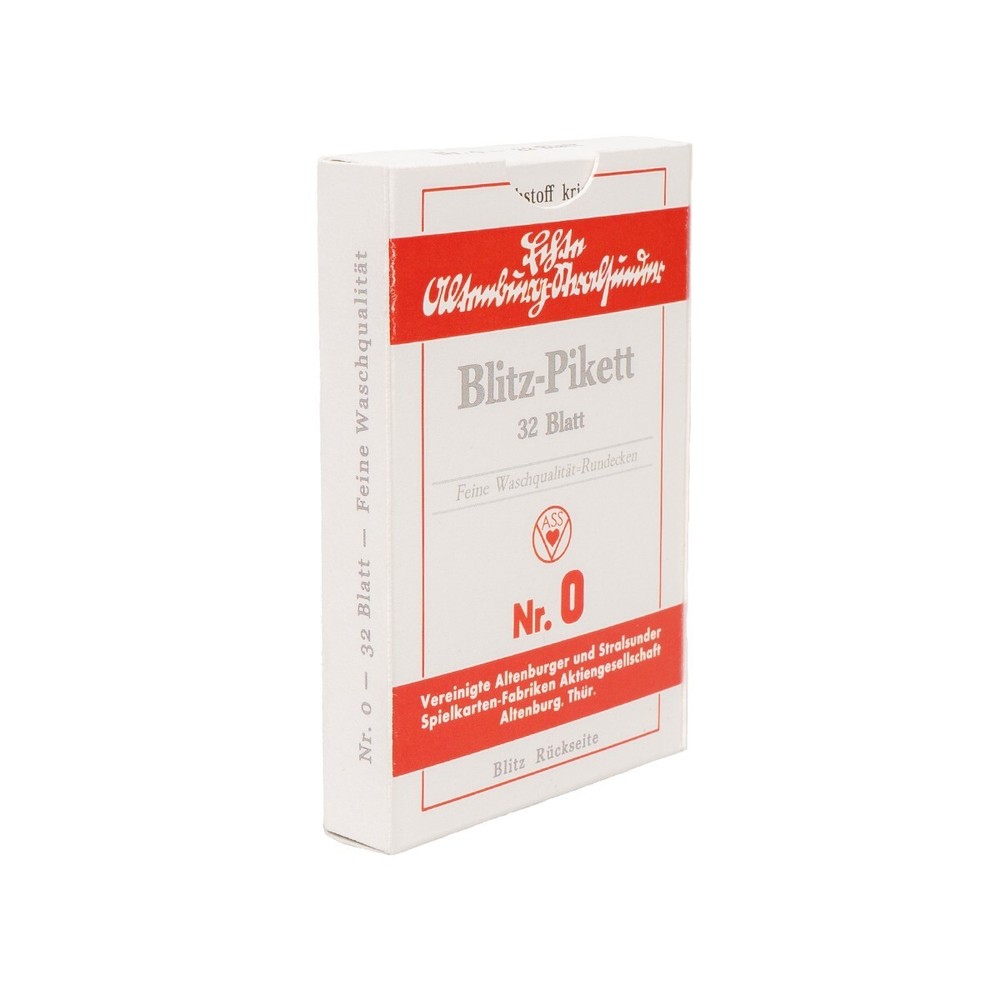 WW2 Authentic Reproduction German Army Blitz Pikett Nr.0 Playing Cards-  32 Deck