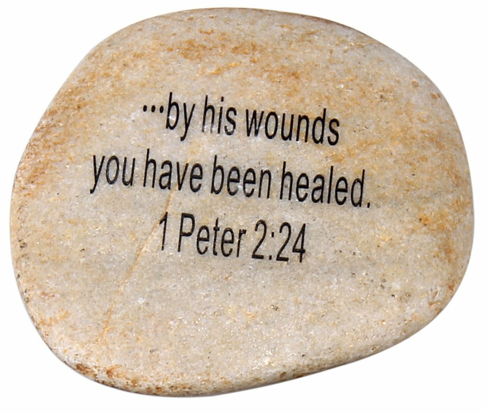 Extra Large Engraved Inspirational Scripture Biblical Natural Stones collection