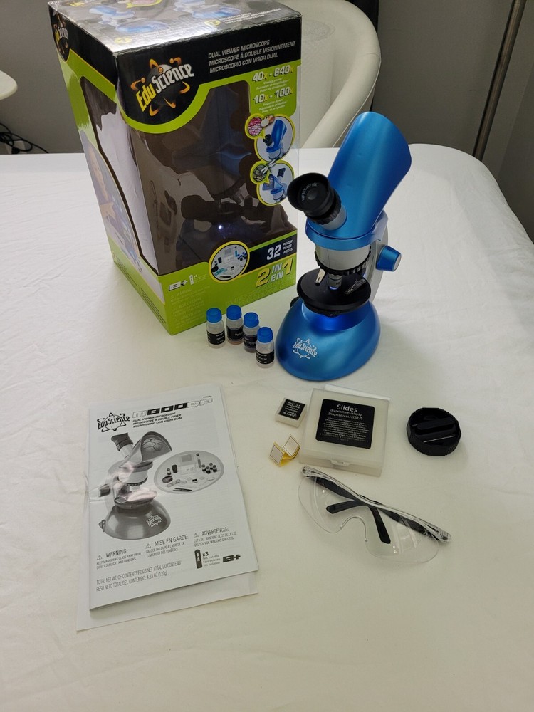 Edu-Science Student MICROSCOPE M640X  / STEM Blue Science Tools