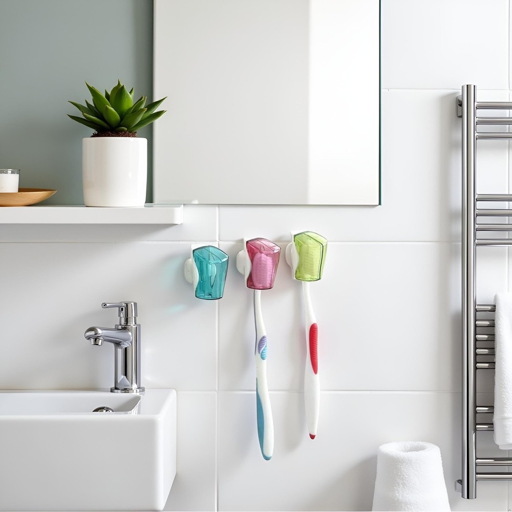 3Pcs Multicolor Toothbrush Holder Travel Head Covers