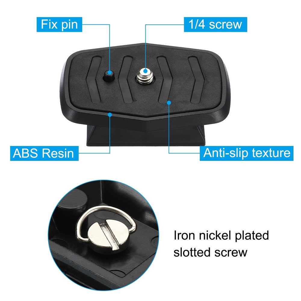 1 x Tripod Quick Release Plate Camera Tripod Adapter Mount Replacement 44mm