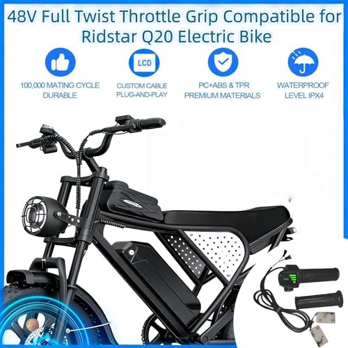 Full Twist Throttle, 48V Plug Easy Installation, LCD Display with NFC Keys,